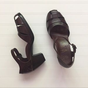 Dansko Leather Ankle Strap Closed Toe Sandals